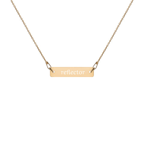 24k Gold Reflector Necklace