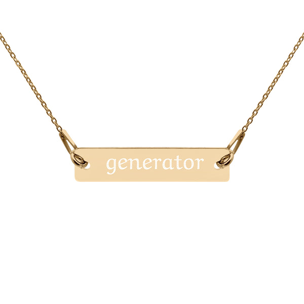 24k Gold Generator Necklace