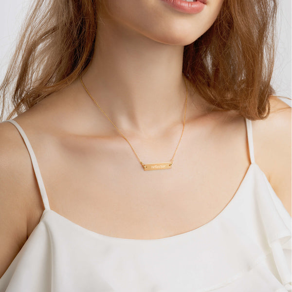 24k Gold Reflector Necklace
